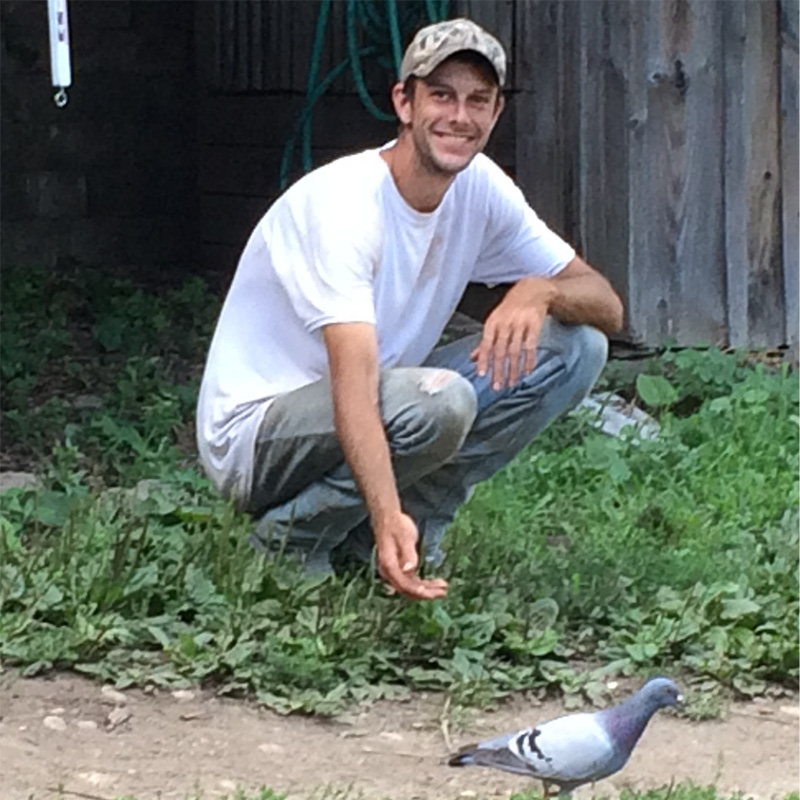 Brent loved his pigeon friend Charlie, often guessing at the bird’s thoughts and behavior.